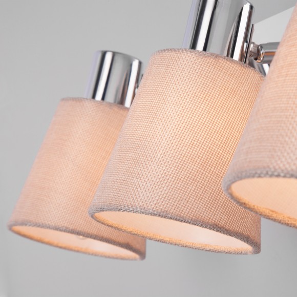 Настенный светильник с выключателем 20080/3 хром/бежевый