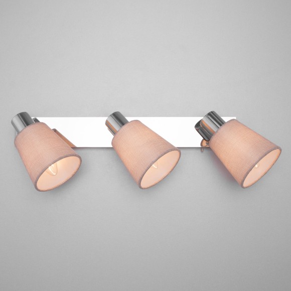 Настенный светильник с выключателем 20080/3 хром/бежевый