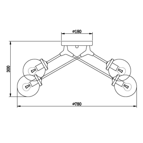 Потолочная люстра Vele Luce Galassia VL1872L08 Потолочная люстра Vele Luce Galassia VL1872L08
