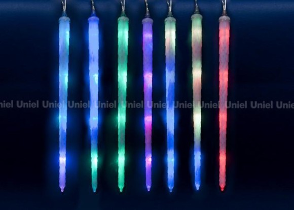 Занавес светодиодный уличный «Сосульки» 300см (11126) ULD-E3005-210/DTK RGB IP44 FROSTED ICICLE