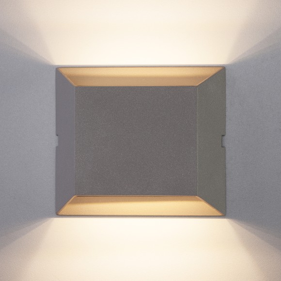 Ofion double алмазный серый уличный настенный светодиодный светильник 1615 TECHNO LED Elektrostandard