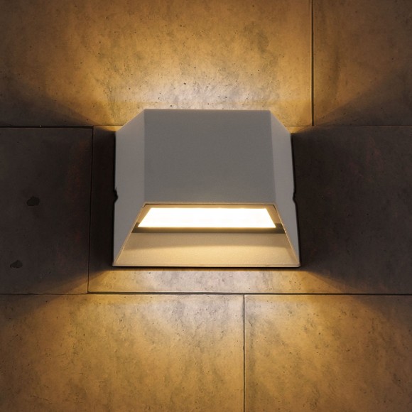 Ofion double алмазный серый уличный настенный светодиодный светильник 1615 TECHNO LED Elektrostandard