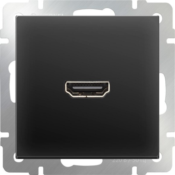 Розетка HDMI (черный матовый) Werkel WL08-60-11