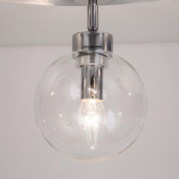 CL158130 Самба Алюм.+Прозр. Св-к Люстра