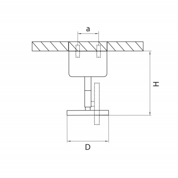 База накладная Lightstar 590010 База накладная Lightstar 590010