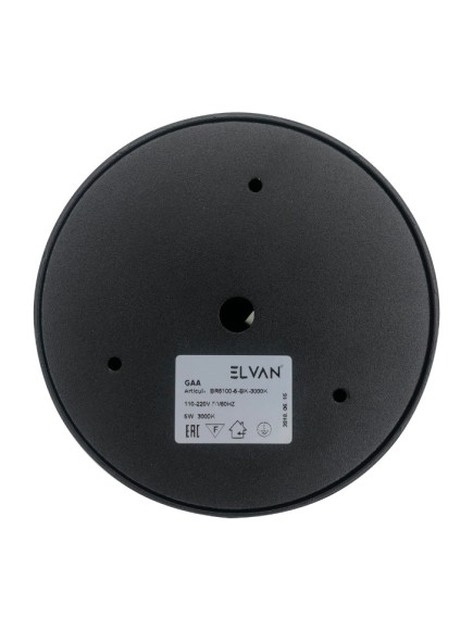 Архитектурный светодиодный светильник черный ELVAN GW-6100-5W-3000K-Тр