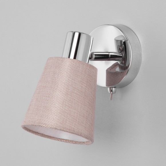 Светильник настенный с выключателем 20080/1 хром/бежевый