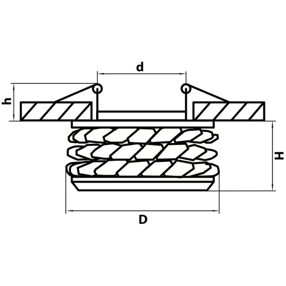 Светильник точечный встраиваемый декоративный Lightstar Onora 031802