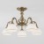 Классическая люстра со стеклянными плафонами 60106/5 античная бронза