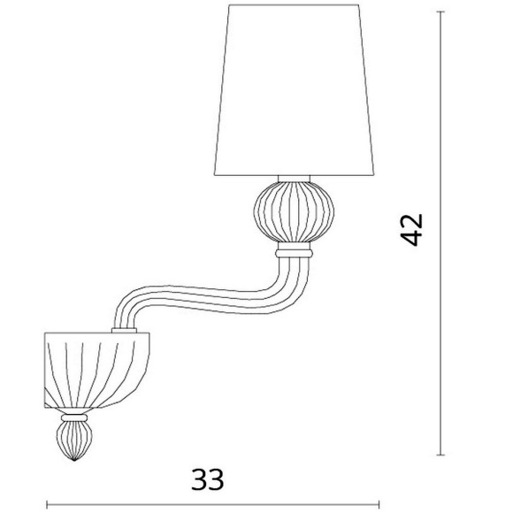 Бра Bilancia 1154/01 ap-1 Divinare картинка 5