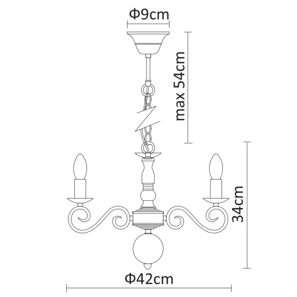 Люстра Isabel a1129lm-5wh Arte Lamp