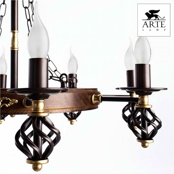 Люстра Cartwheel a4550lm-8ck Arte Lamp