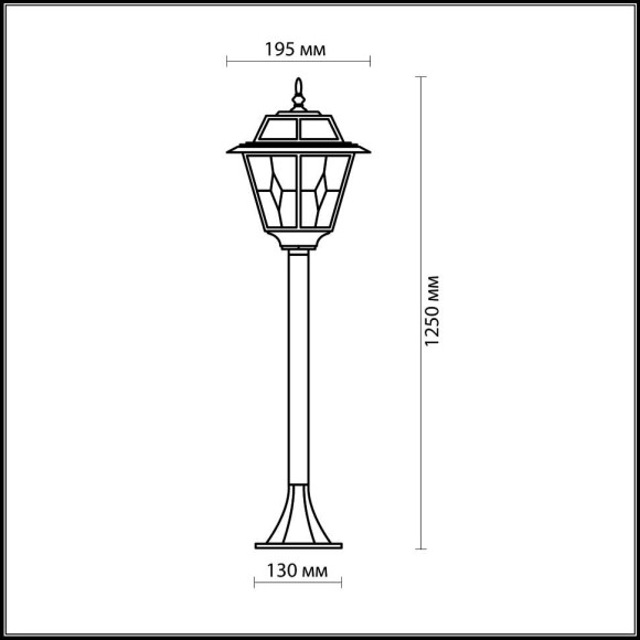 Уличный светильник 150 см Outer 2318/1F Odeon Light Уличный светильник 150 см Outer 2318/1F Odeon Light
