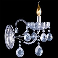 Бра с тонированным хрусталем 3015/1 хром / лазурный хрусталь Strotskis