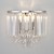 Хрустальное бра 10105/2 хром/прозрачный хрусталь Strotskis