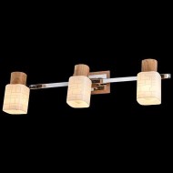 Настенный светильник 20029/3 хром / светлое дерево