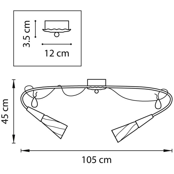 Люстра потолочная Lightstar Aereo 711121 Люстра потолочная Lightstar Aereo 711121