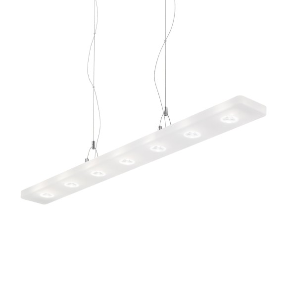 Подвесной светильник Ideal Lux Lylia SP7 7x3Вт LED 1110лм 230В Хром/Белый Металл/Акрил L800 000602