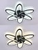 Накладная люстра Natali Kovaltseva HIGH-TECH LED LAMPS 82008 BLACK