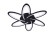 Накладная люстра Natali Kovaltseva HIGH-TECH LED LAMPS 82008 BLACK
