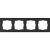 Рамка на 4 поста (черный) Werkel WL04-Frame-04-black