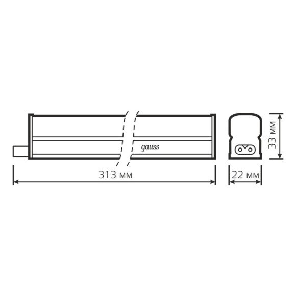 Мебельный светильник Gauss 930411204 Мебельный светильник Gauss 930411204