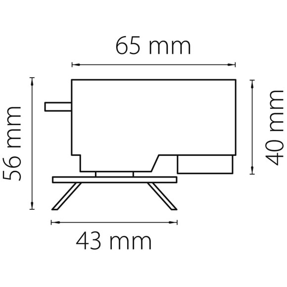 Трековое крепление с 1-фазным адаптером к 05102x/05103x Lightstar Asta 592029